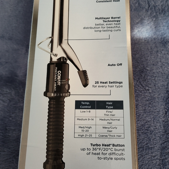NWT! Conair Instant Heat 1" Curling Iron - Picture 6 of 6